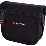 Trombone Mouthpiece Pouch - Nylon With Zipper Closure, 2-Piece (Black)