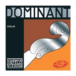 Thomastik Dominant Violin Strings, Synthetic Core 135B - 4/4 Medium, Full Set