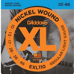 D'Addario EXL110 Nickel Wound Guitar Strings, Regular Light, 10-46