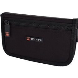 Protec Trumpet Mouthpiece Pouch - Nylon With Zipper Closure, 4-Piece (Black)