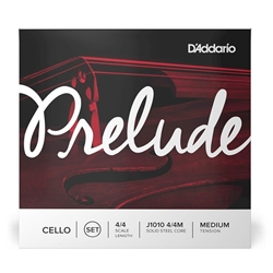 D'Addario Prelude Cello Strings - Medium 4/4, Full Set