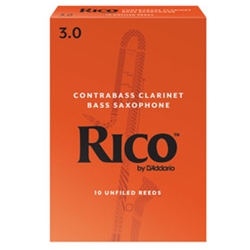 Rico Classic Contrabass Clarinet Reeds  (Box of 10)