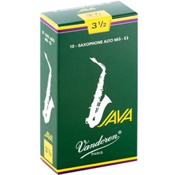 Vandoren Java Green Alto Saxophone Reeds (Box of 10)