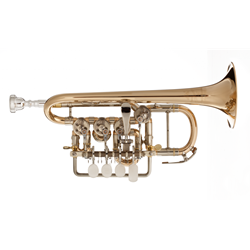 J. Scherzer 8111 Rotary Valve Bb/A Piccolo Trumpet
