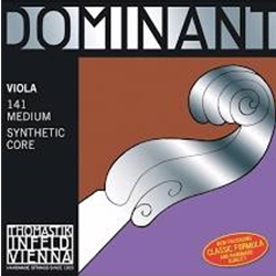 Thomastik Dominant Viola Strings, Synthetic Core 141 - 4/4 Medium, Full Set